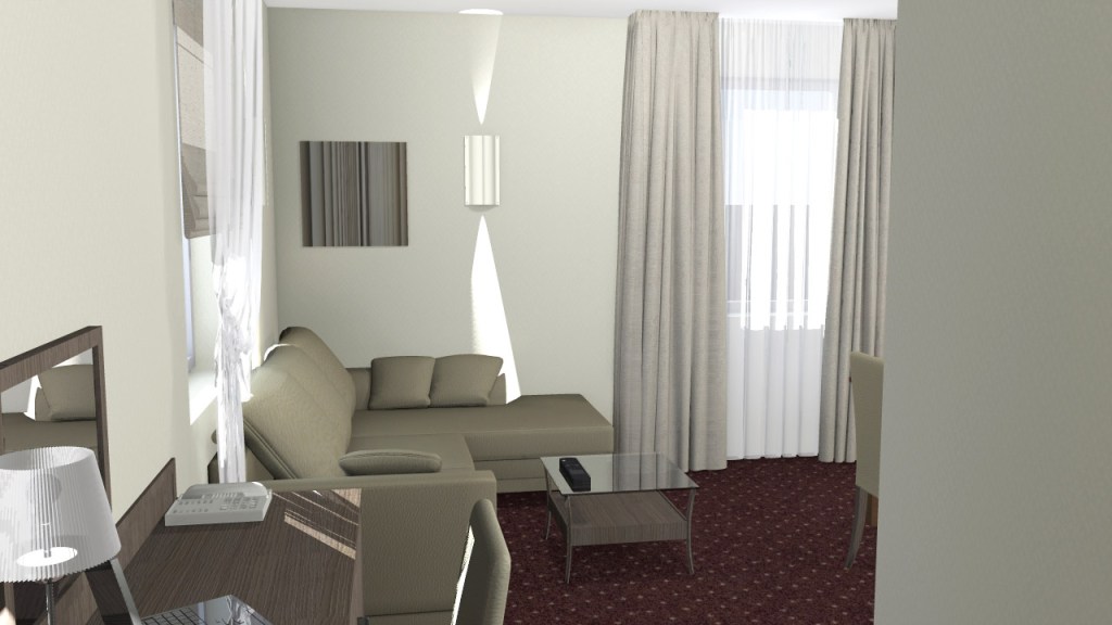 projekt pokoju narożnego