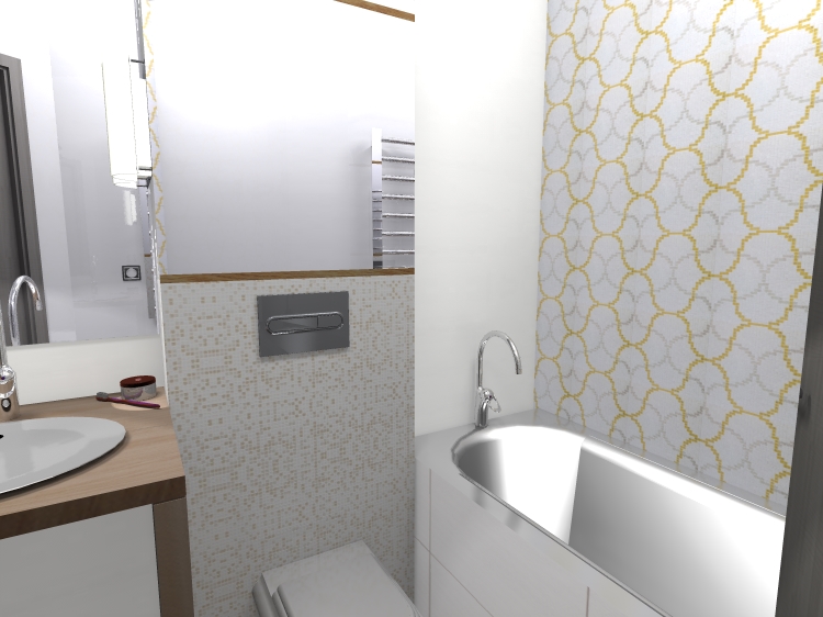 wizualizacja łazienki w bloku