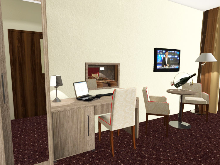 projekt apartamentu hotelowego