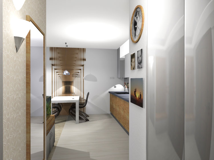 projekt jadalni i aneksu kuchennego