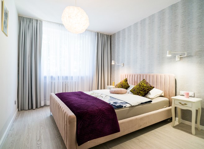 sypialnia w której się odpoczywa