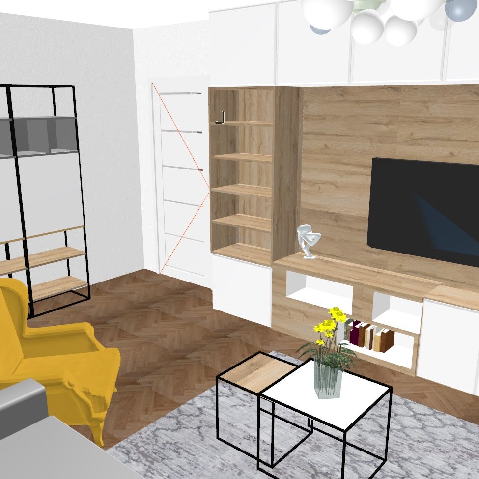 ścianka medialna w salonie