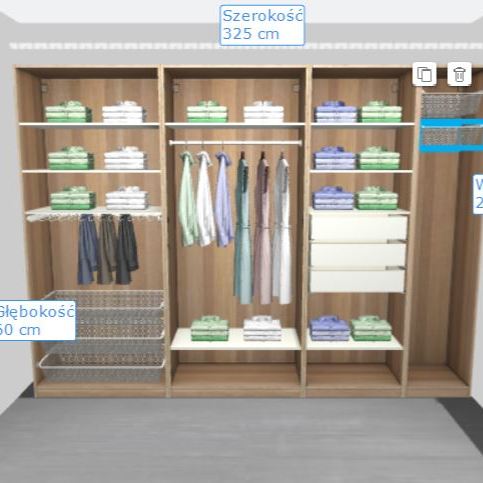 jak urządzić szafę w środku